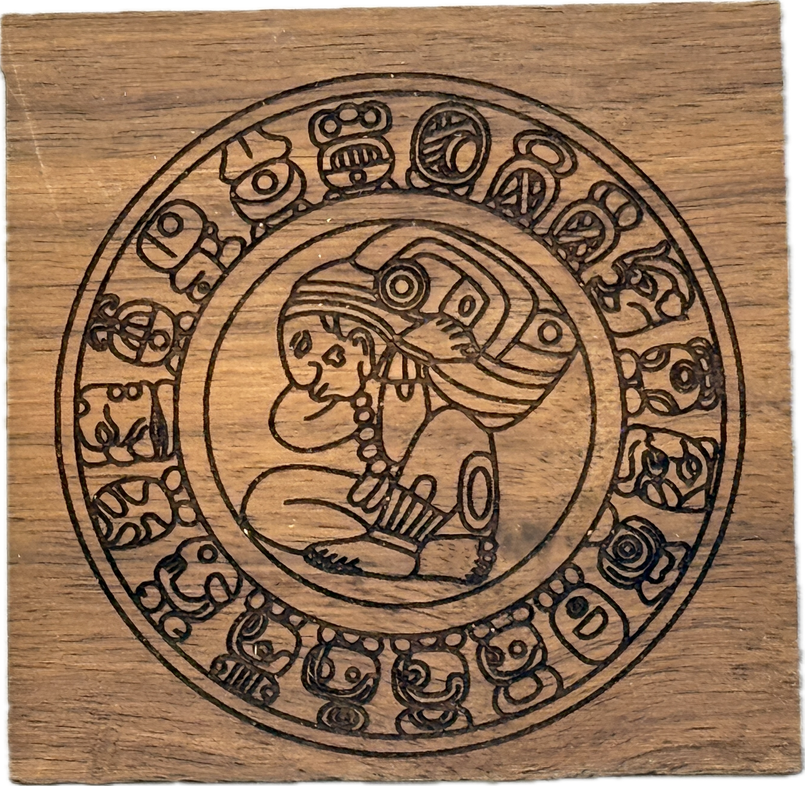 Mayan Calendar on Walnut